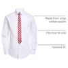 image:imageVan Heusen Boys Long Sleeve Collared Buttondown Dress Shirt and Tie SetWhite Poplin