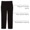 image:imageVan Heusen boys Flex Stretch Flat Front Dress PantsBlack