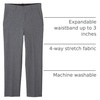 image:imageVan Heusen boys Flex Stretch Flat Front Dress PantsGrey