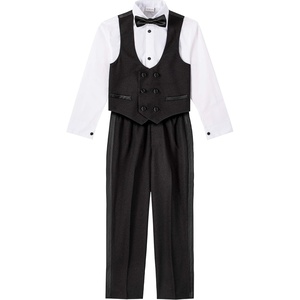 image:imageVan Heusen Boys 4piece Formal Suit Set Vest Pants Collared Dress Shirt and TieTuxedo