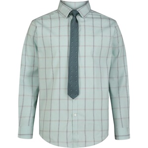 image:imageVan Heusen Boys Long Sleeve Collared Buttondown Dress Shirt and Tie SetCanal Blue