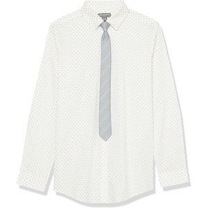 image:imageVan Heusen Boys Long Sleeve Collared Buttondown Dress Shirt and Tie SetCrockery