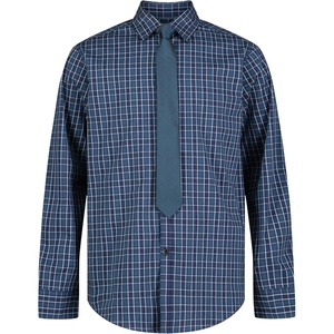 image:imageVan Heusen Boys Long Sleeve Collared Buttondown Dress Shirt and Tie SetFlag Blue Gingham