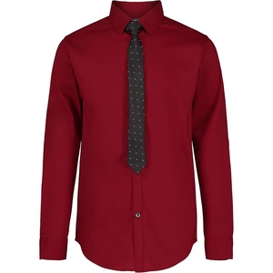 image:imageVan Heusen Boys Long Sleeve Collared Buttondown Dress Shirt and Tie SetRhubarb