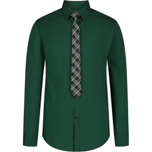 image:imageVan Heusen Boys Long Sleeve Collared Buttondown Dress Shirt and Tie SetVerdant Green