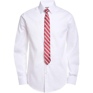 image:imageVan Heusen Boys Long Sleeve Collared Buttondown Dress Shirt and Tie SetWhite Poplin