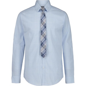 image:imageVan Heusen Boys Long Sleeve Collared Buttondown Dress Shirt and Tie SetWindsurfer Plaid